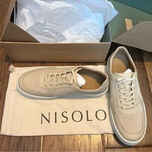 Nisolo Men's Cream Sneakers